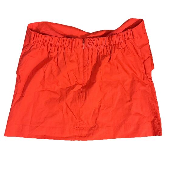 J.CREW Women's Sleeveless Top Size 6 Bright Orange 100% Cotton - Picture 2 of 4